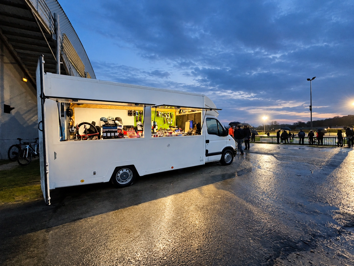 Le camion atelier mobile High Project déployé sur un événement