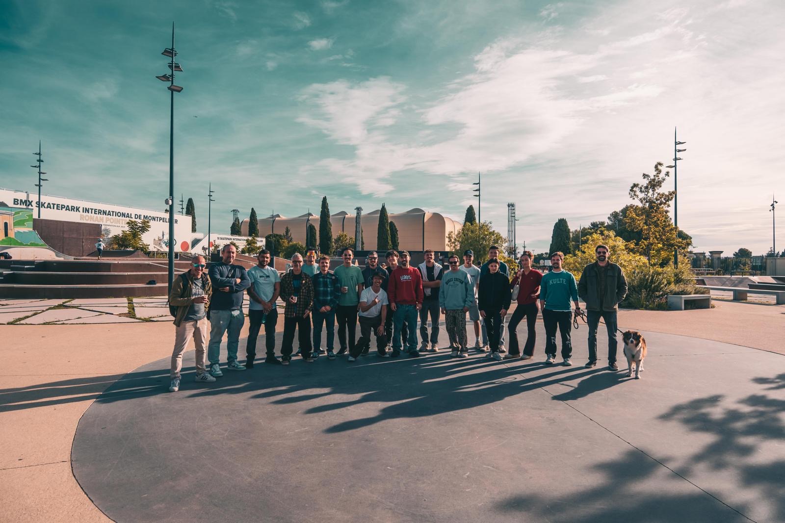 Le groupe de formation de juges BMX Freestyle à Montpellier